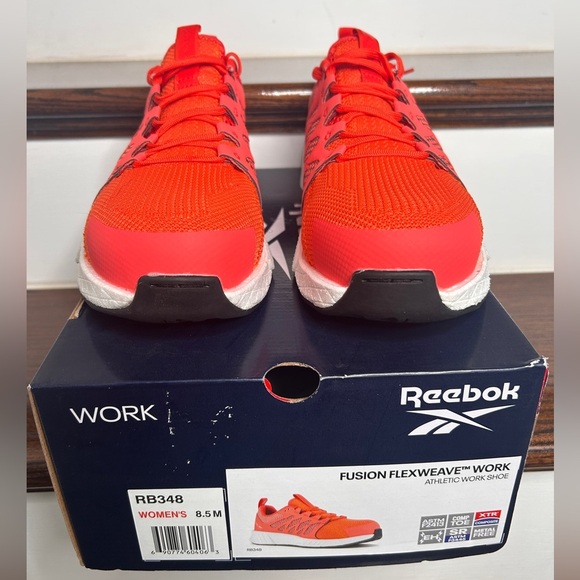 Reebok Women’s Fusion Flexweave Safety Toe Athletic Work Shoe - Picture 2 of 9